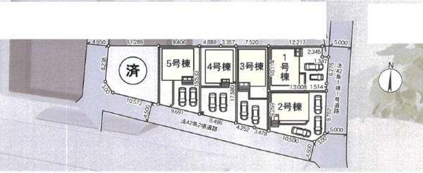 厚木市上依知第30新築分譲3号棟(区画図)