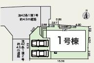 綾瀬市小園4期新築一戸建て(区画図)