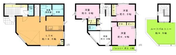 大和市上草柳6丁目 新築分譲B号棟