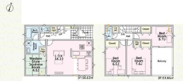 愛甲郡愛川町中津第132　新築分譲5号棟