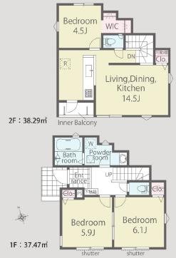 綾瀬市寺尾本町3丁目第1期新築分譲2号棟