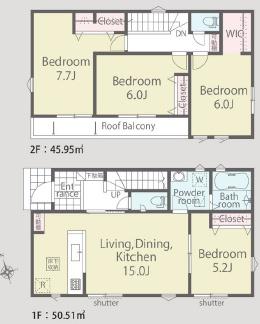 綾瀬市寺尾本町3丁目第1期新築分譲3号棟