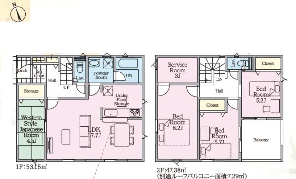 綾瀬市早川第６　新築分譲2号棟