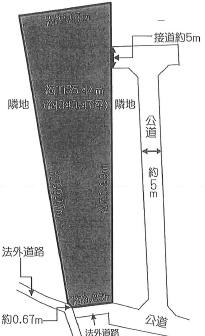 海老名市大谷北4丁目売地建築条件なし