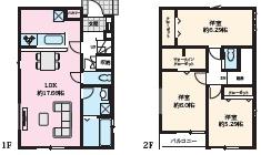 綾瀬市大上1丁目12期新築分譲1号棟
