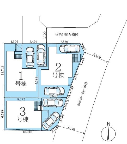座間市立野台3丁目2期　新築分譲2号棟