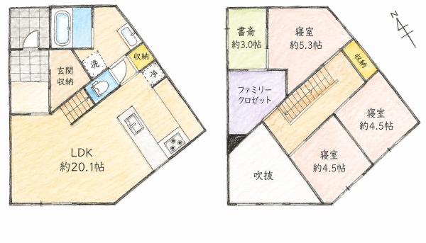 座間市座間２丁目　中古戸建