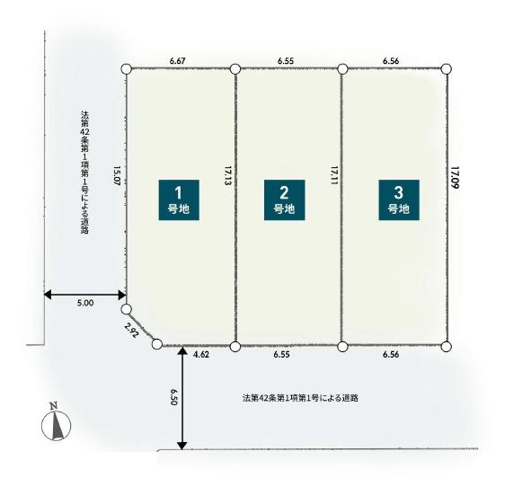 厚木市旭町4丁目第2　売地　建築条件無し　2号地