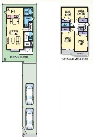 座間市東原1丁目 新築分譲B号棟