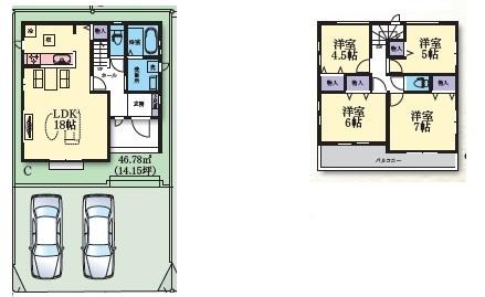 座間市東原1丁目 新築分譲C号棟