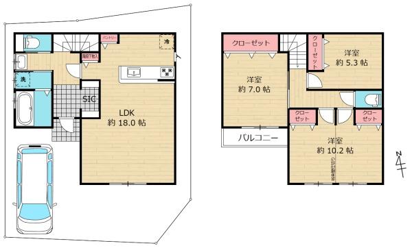 座間市西栗原２丁目　新築戸建