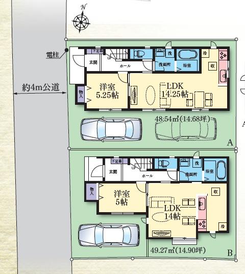 座間市入谷西２丁目　全2棟　新築分譲B号棟