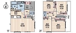 座間市座間2丁目1期新築分譲2号棟