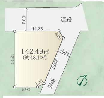 相模原市南区相模台７丁目　売地　建築条件無し