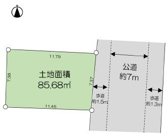 海老名市上今泉2丁目売地建築条件なし