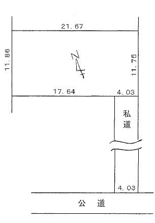 座間市ひばりが丘1丁目 売地 建築条件無し