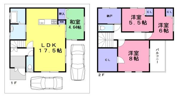 柏原市田辺２丁目の中古一戸建て