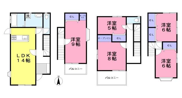 橿原市新口町の中古一戸建