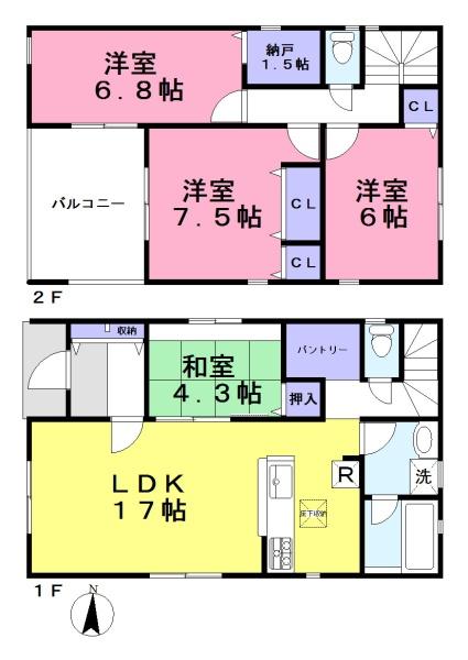 クレイドルガーデン西安堵１号棟／新築一戸建