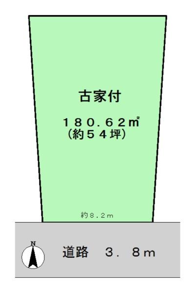 生駒市北新町　建築条件なし土地