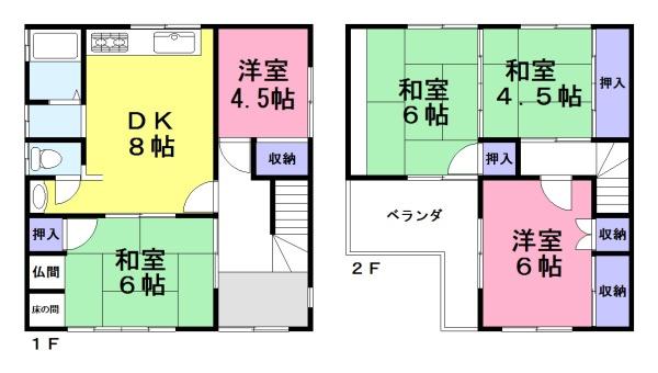 柏原市大字高井田の中古一戸建て