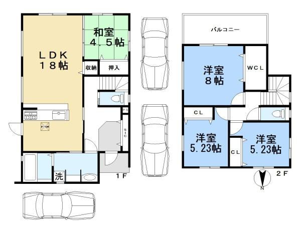 天理市田部町１号地／新築一戸建