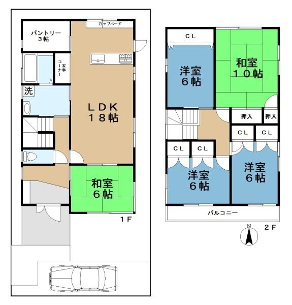 香芝市旭ケ丘２丁目の中古一戸建て