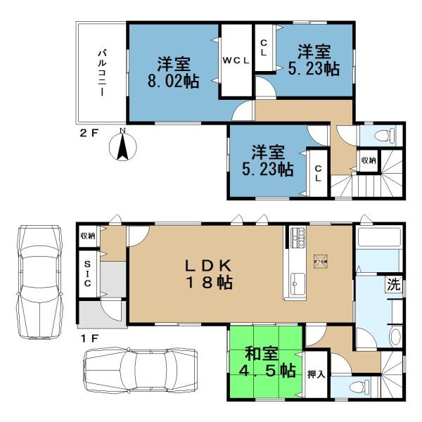 橿原市曲川町３丁目３号地／新築一戸建