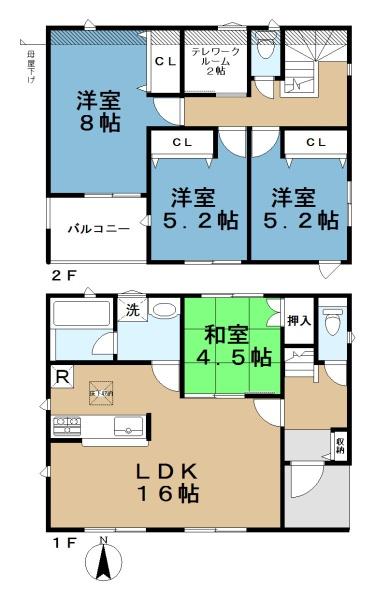 クレイドルガーデン緑ケ丘・西菜畑町１３号棟／新築一戸建
