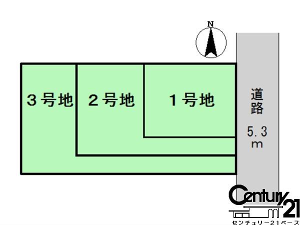 桜井市安部木材団地1号地/新築一戸建(区画図)