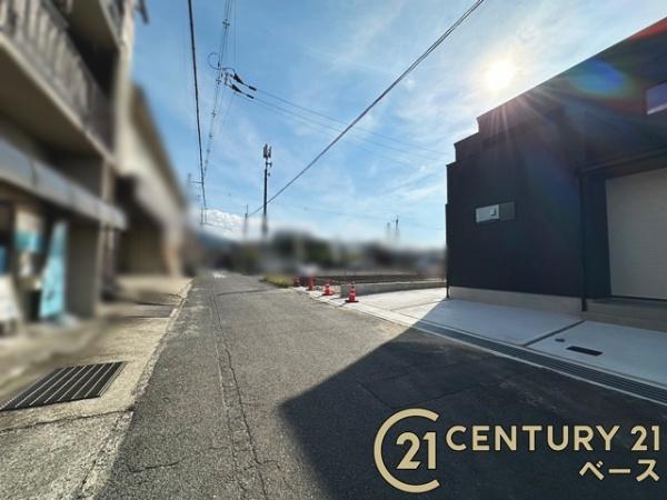 桜井市安部木材団地1号地/新築一戸建(前面道路含む現地写真)