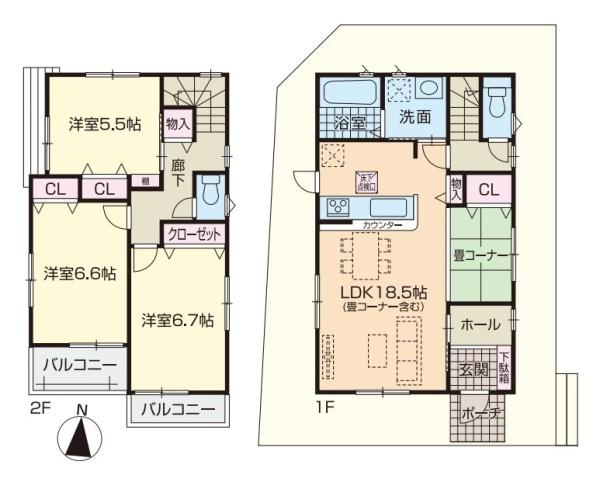 ファーストタウン学園大和町１号地／新築一戸建