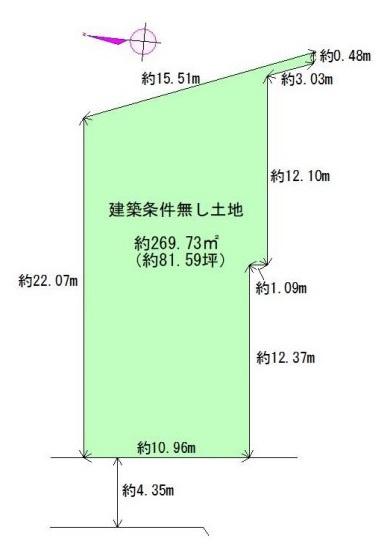 大和高田市池田建築条件なし土地