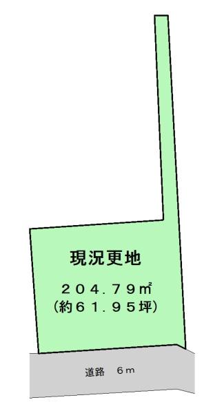 葛城市兵家建築条件なし土地