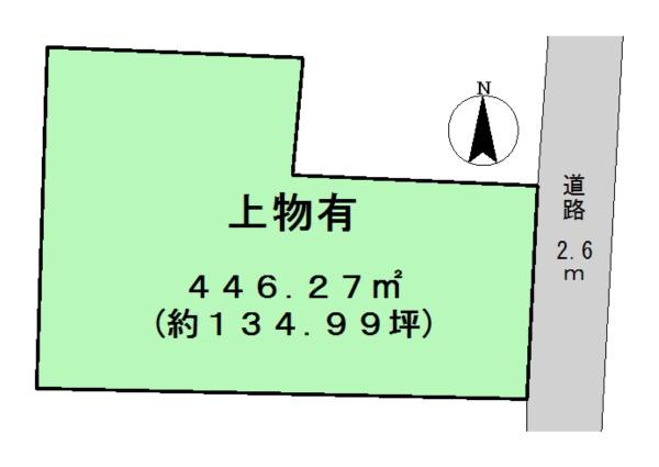 天理市長柄町建築条件なし土地
