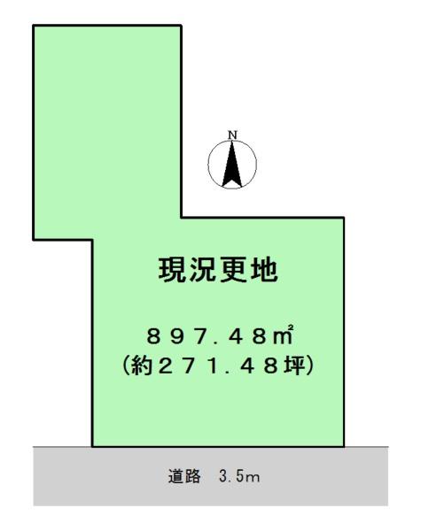 橿原市今井町４丁目建築条件なし土地
