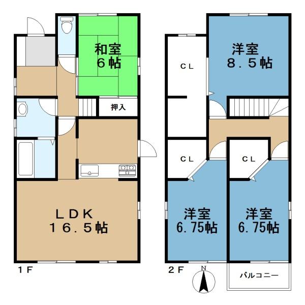 香芝市旭ケ丘４丁目の中古一戸建