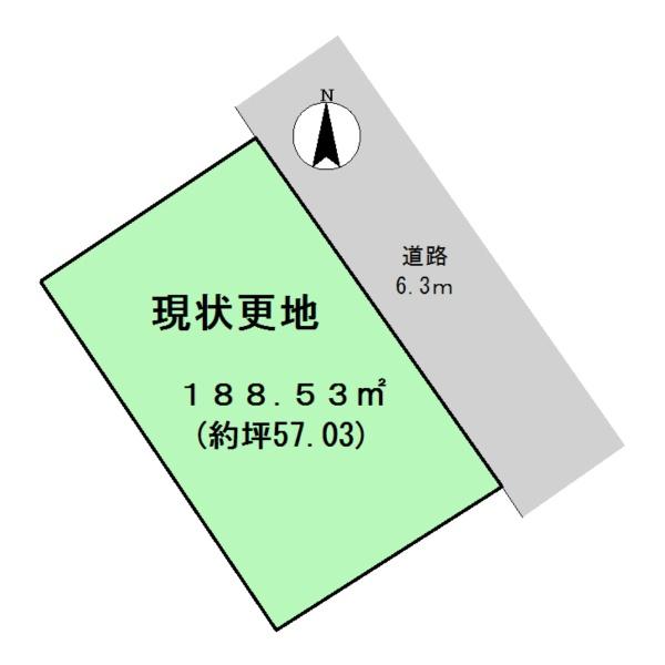 大和郡山市泉原町建築条件なし土地