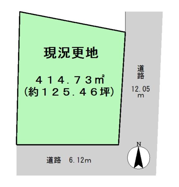 御所市大広町　建築条件なし土地