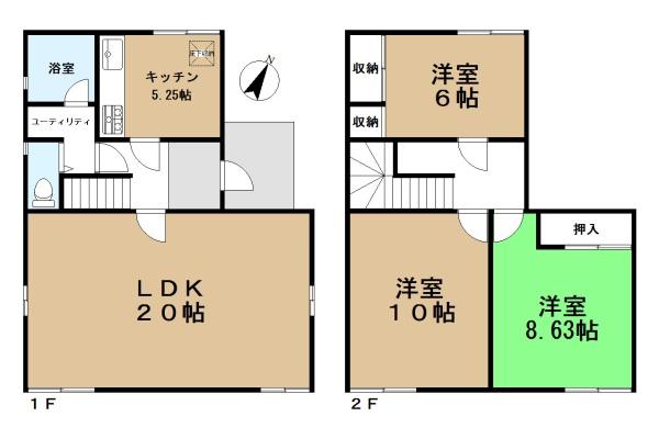 香芝市西真美２丁目の中古一戸建
