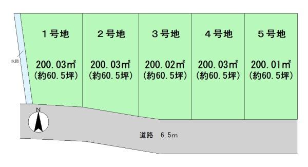 北葛城郡広陵町萱野１号地　建築条件なし土地