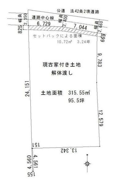 葛城市木戸　建築条件なし土地