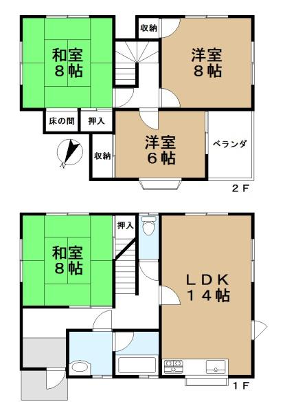 北葛城郡上牧町緑ケ丘１丁目　一戸建