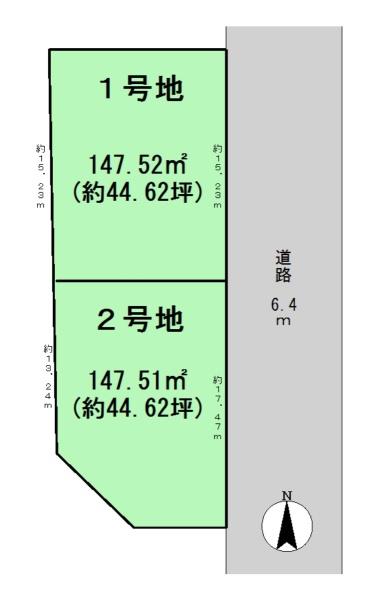 北葛城郡広陵町南１号地建築条件なし土地