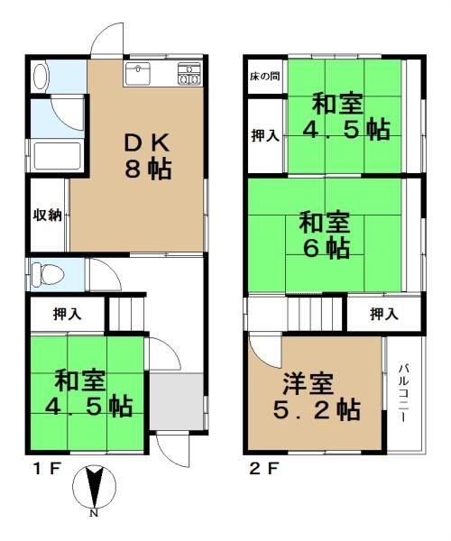 生駒郡斑鳩町法隆寺東２丁目　一戸建