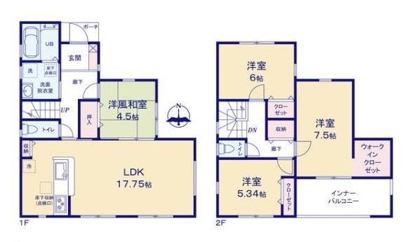 リーブルガーデン新町５号棟／新築一戸建
