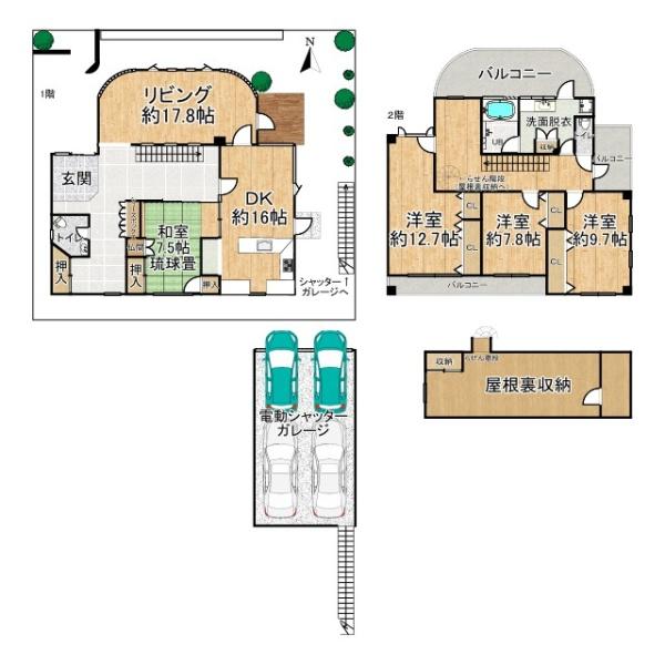 香芝市旭ケ丘３丁目　一戸建