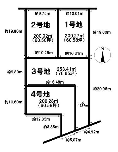 葛城市笛堂の売土地