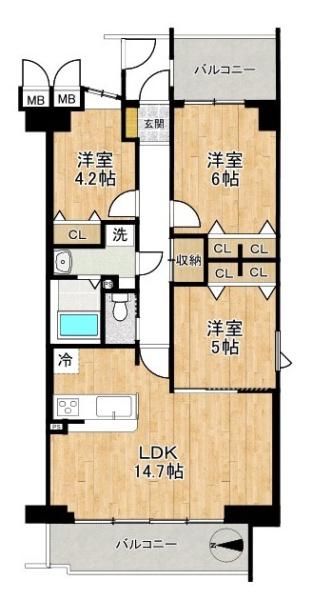 東急ドエル大和八木アネックスＣ棟