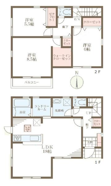 リーブルガーデン田部町２号棟／新築一戸建